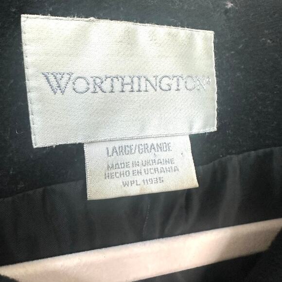 Worthington 100% Wool Coat - Size L - Picture 3 of 6